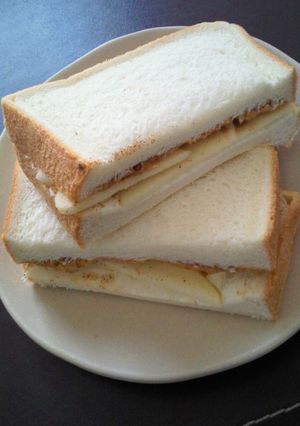 リンゴ×PB　アメリカンサンドウィッチ-レシピのメイン写真