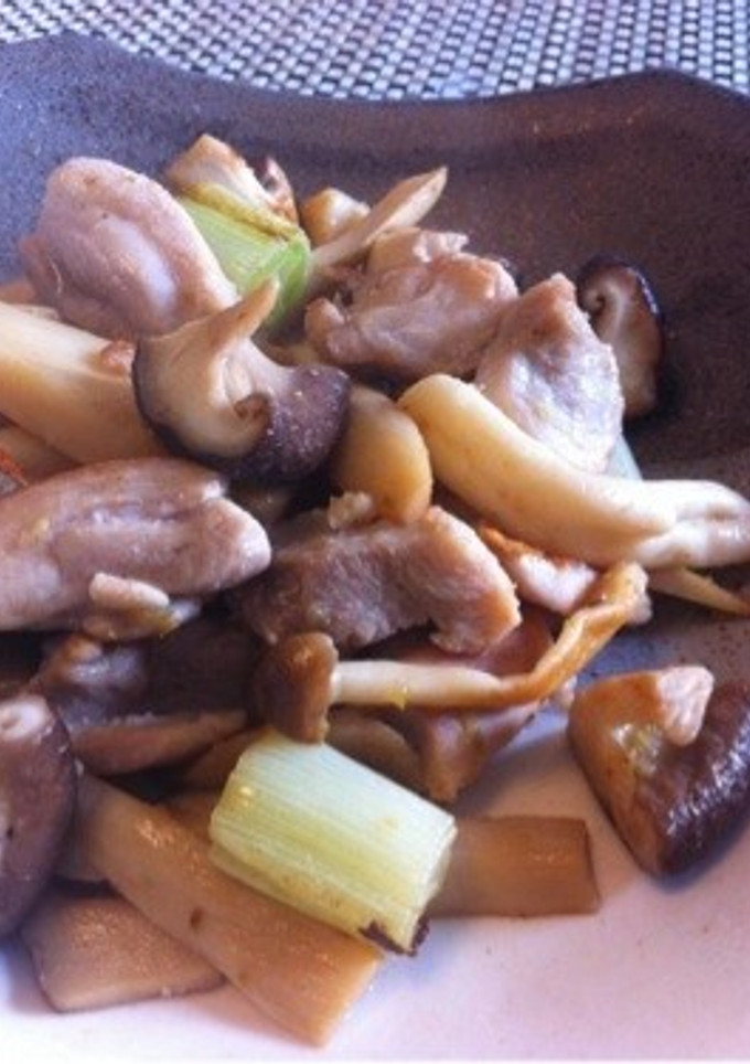 鶏肉ときのこの柚子胡椒炒め-レシピのメイン写真