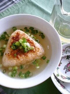 洋風✿焼おにぎり茶漬け-レシピのメイン写真