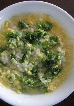 レンジだけで！たまごとアーサーのおじや-レシピのメイン写真