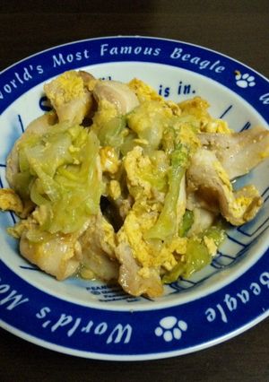 豚肉とレタスのとろ〜り卵-レシピのメイン写真