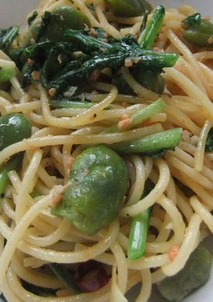 そら豆のパスタ　カレーの香り-レシピのメイン写真