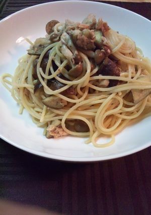 ほんだし入れて混ぜるだけ☆和風パスタ-レシピのメイン写真