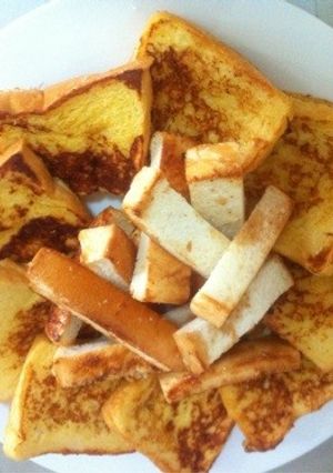 フレンチトースト＋メープルシナモンパン耳-レシピのメイン写真