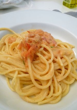 トマト＆マスカルポーネのスパゲティ-レシピのメイン写真
