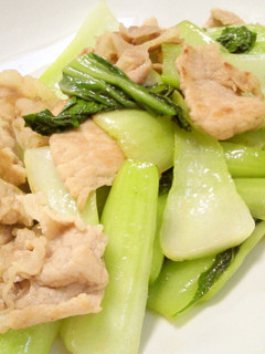 チンゲン菜と豚肉の炒め物☆あっさり味-レシピのメイン写真