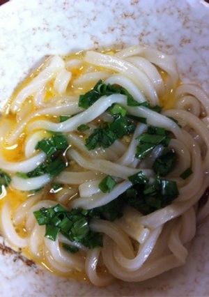 手抜き釜玉うどん-レシピのメイン写真