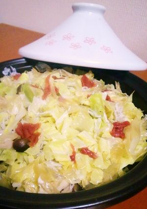 きゃべつと干し湯葉のタジン蒸し-レシピのメイン写真