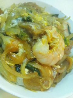 エビとメンチカツ丼-レシピのメイン写真