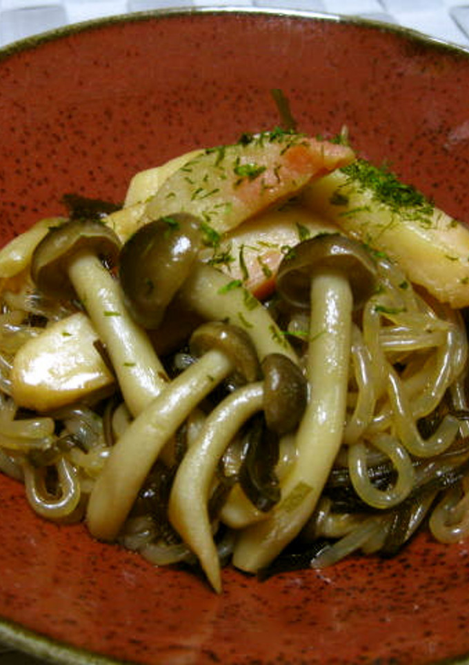 きのことしらたきのてんぷら入りあっさり煮-レシピのメイン写真