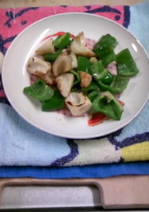お弁当に①ちくわとピーマンの炒め物-レシピのメイン写真