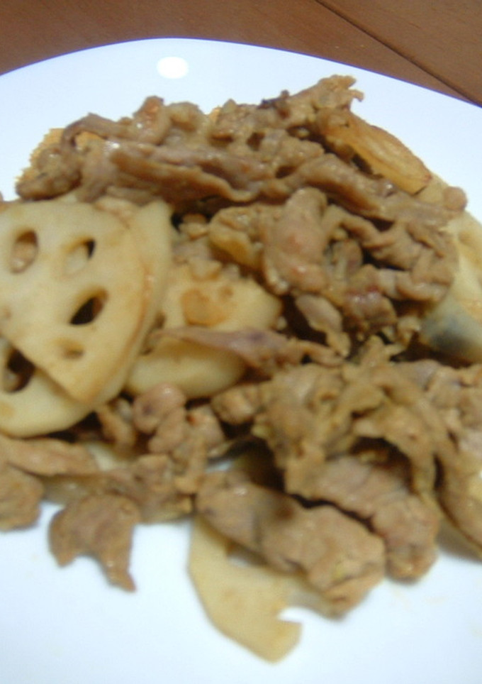 豚肉とれんこんのカレー炒め-レシピのメイン写真