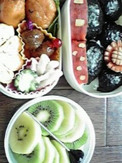 Disneyミッキー&ミニー簡単キャラ弁-レシピのメイン写真