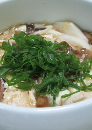 きのこと豆腐の湯葉あんかけ-レシピのメイン写真