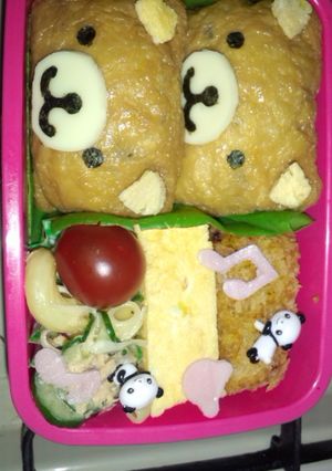 キャラ弁☆おいなりさんリラックマ-レシピのメイン写真