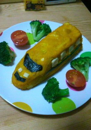 かぼちゃサラダでドクターイエロー☆-レシピのメイン写真