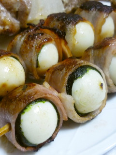 ビール多めに~うずら海苔しそベーコン-レシピのメイン写真