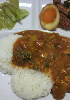 夏にピッタリ♪スパイシーなトマトカレー♪-レシピのメイン写真