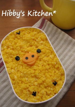 簡単キャラ弁♪詰めるだけでキイロイトリ*-レシピのメイン写真