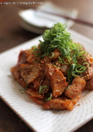 焼き肉のたれが隠し味・ゴロゴロ豚キムチ。-レシピのメイン写真