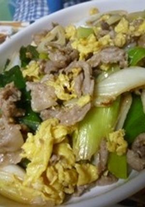 豚肉と卵の炒め物-レシピのメイン写真