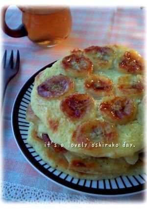 ＊完熟バナナの塩キャラメルパンケーキ＊-レシピのメイン写真