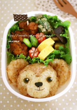 キャラ弁☆ふわっふわダッフィーおにぎり-レシピのメイン写真