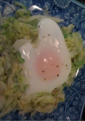 たまごのキャベツ巣ごもり-レシピのメイン写真