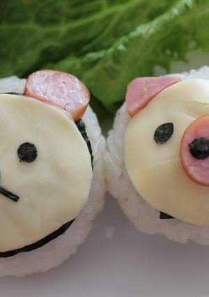 ＊キャラ弁＊ブーブー＆くまちゃん-レシピのメイン写真