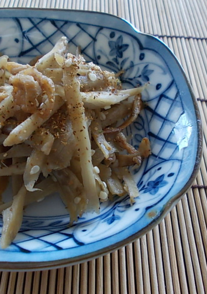鶏皮とごぼうのきんぴら-レシピのメイン写真