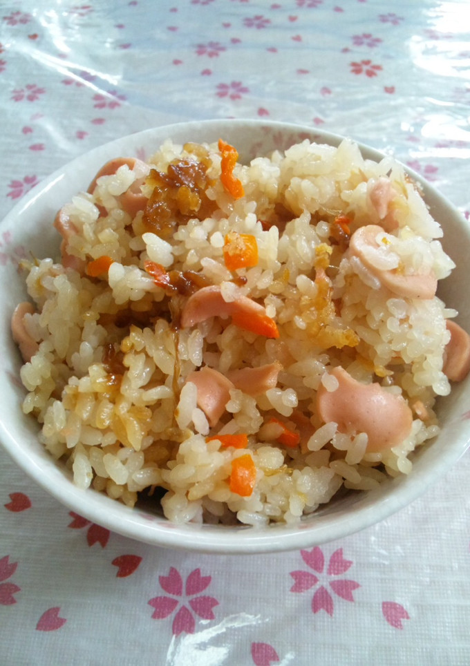 冷蔵庫の残り物！簡単もちもち炊き込みご飯-レシピのメイン写真