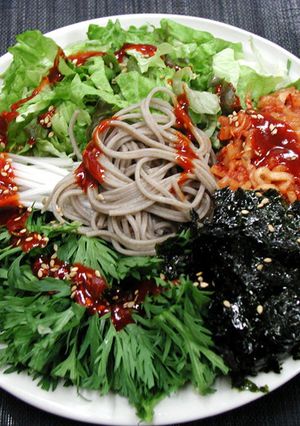日本蕎麦で作るビビン麺-レシピのメイン写真