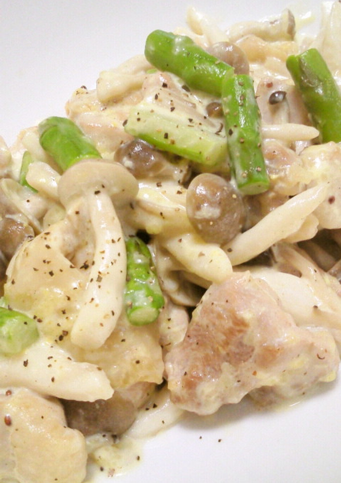 鶏肉としめじのマヨチー炒め-レシピのメイン写真