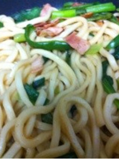 小松菜の焼きうどん-レシピのメイン写真