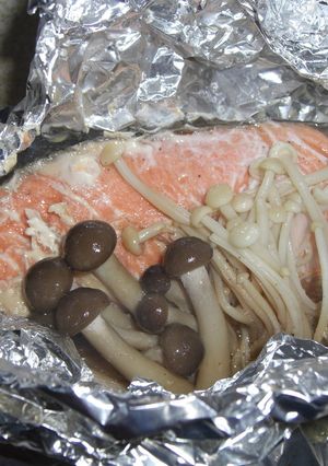 簡単☆鮭のバター醤油ホイル焼き♪♪-レシピのメイン写真