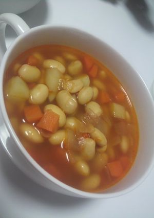ミネストローネ風ピリ辛スープ-レシピのメイン写真