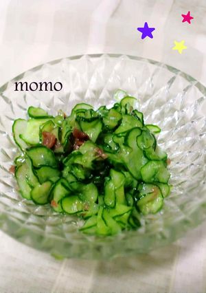 さっぱり*。ごま油がそそる♡梅きゅうり-レシピのメイン写真