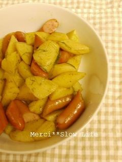 フェンネルを使って新じゃがのカレー炒め-レシピのメイン写真
