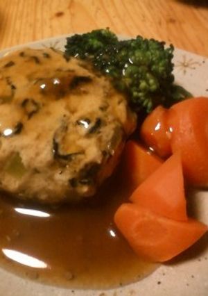 ずぼらマクロビ 米粉豆腐ハンバーグ-レシピのメイン写真