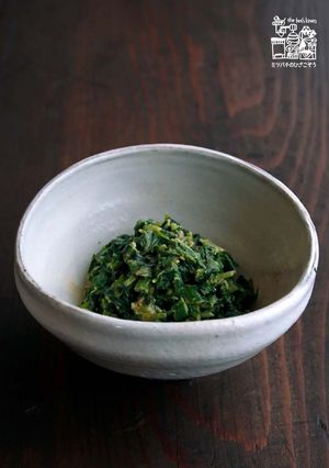 三つ葉と菊菜とほうれん草3種のごま和え-レシピのメイン写真