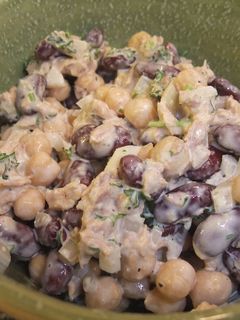 新玉ねぎとお豆のツナマヨサラダ-レシピのメイン写真