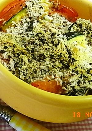 南瓜とトマトのコンソメチーズ焼き-レシピのメイン写真