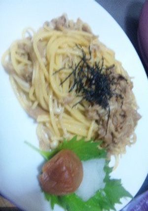 ツナとえのきとポン酢仕立ての和風パスタ-レシピのメイン写真