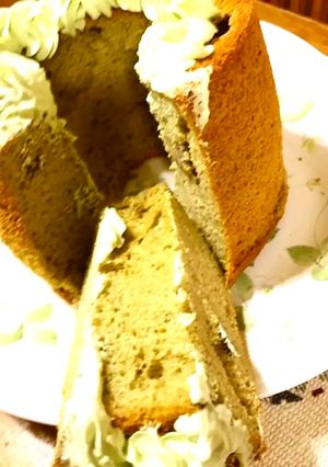 米粉抹茶シフォンケーキ-レシピのメイン写真