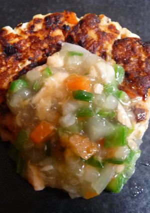 ☆離乳食中期☆豆腐ハンバーグ-レシピのメイン写真