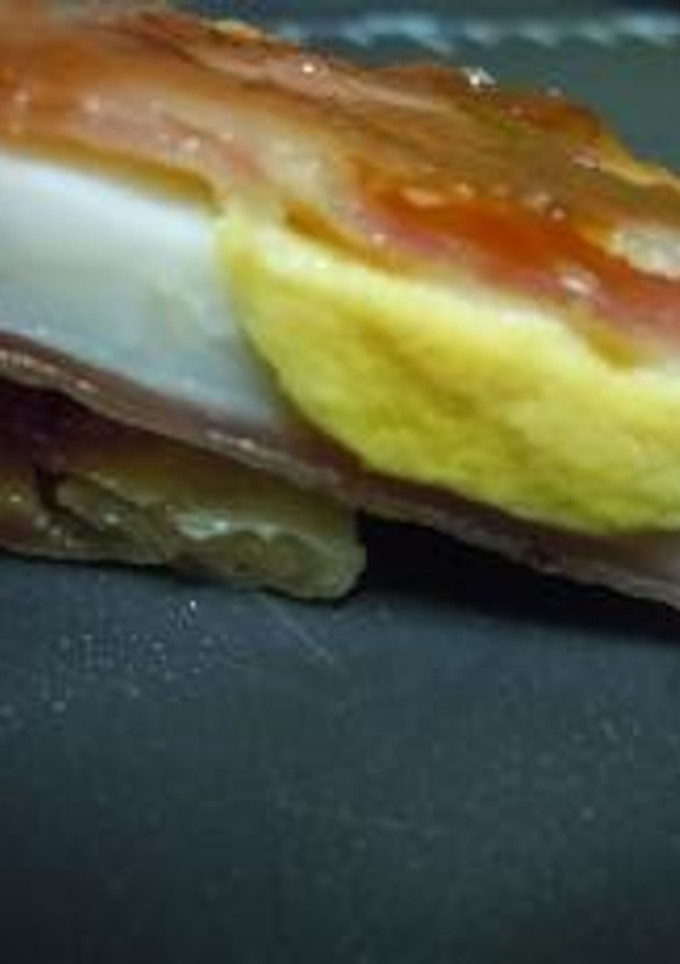 ハムとチーズとゆで卵のはさみ焼-レシピのメイン写真