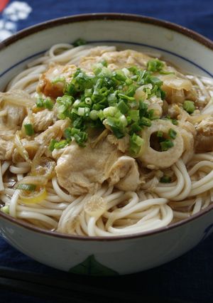 さっぱり!みょうがとちくわの卵とじ麺-レシピのメイン写真