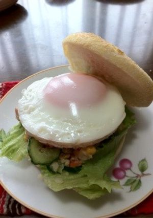 ポテトサラダバーガー-レシピのメイン写真