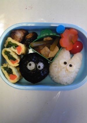 キャラ弁☆おにぎり11・まっくろくろすけ-レシピのメイン写真