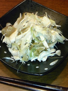 ゆで鶏とネギのザーサイ和え-レシピのメイン写真